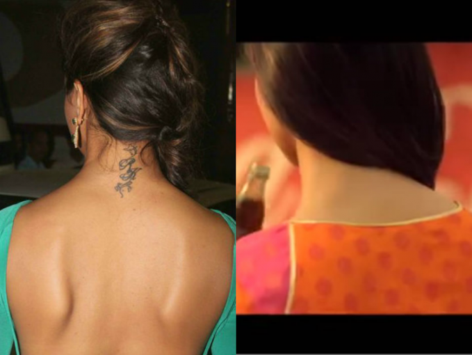 Deepika Padukone RK Tattoo Seen Again after Ranbir Kapoor Alia Bhatt  Marriage Deepika Cannes 2022 Photo Viral | Deepika की गर्दन पर एक बार फिर  दिखा Ranbir के नाम का Tattoo! Viral